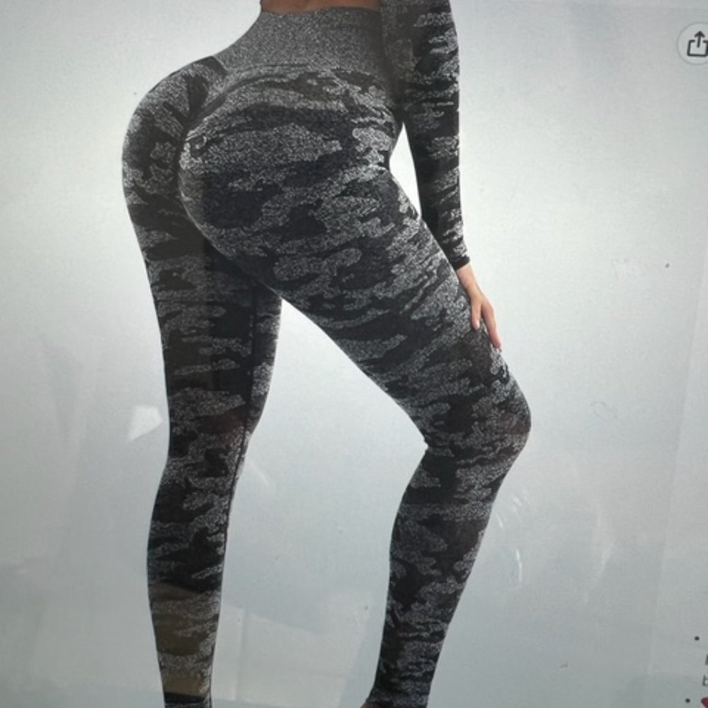 Tayoea women's scrunch butt lifting seamless leggings booty smile contour
